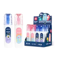 得力(deli)12ml笔形修正液涂改液改正液不锈钢笔头修正笔7382 单支装 27支起售