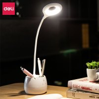得力 LED笔筒台灯(白) 4326_/台