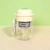 水杯吸管杯女生夏季高颜值手提式茶水分离式便携式耐高温塑料水杯