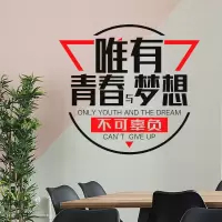 墨斗鱼 励志墙贴唯有青春梦想9172(单位:件)(H)