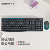 罗技(Logitech)MK275 键鼠套装 无线键鼠套装 黑色