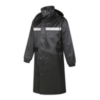 连体雨衣加厚连体雨披 户外长款外套 黑色均码