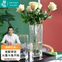 墨斗鱼 玻璃花瓶锤纹金色描边0456大号(单位:件)(H)