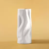 墨斗鱼 莫兰迪花瓶白色2882(单位:件)(H)