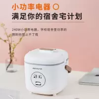 九阳(Joyoung)电饭煲 迷你电饭锅一键操作小功率不沾内胆1.2升 白 F-12FZ618