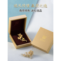 金陵金箔(JINLING GOLDFOIL)金箔胸针-萤火青绿,