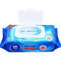 维达VW1028 去菌湿巾杀菌清洁湿巾纸带盖抽取式杀菌湿巾80片* 3包
