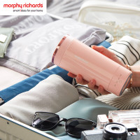 摩飞电器(Morphyrichards)电水壶 烧水壶便携式旅行电热水壶 冲奶泡茶办公室养生保温杯 MR6060粉