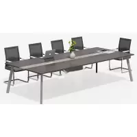 秦鑫(QINXIN)浅原木色木质板材标准办公桌1500mm*650mm*750mm厚度:25mm