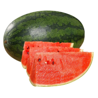 鲜贝达 黑美人西瓜5-6斤[1个]新鲜水果