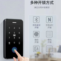 科耐佳小区人脸识别加指纹识别系统一体机刷卡密码门禁双门玻璃门禁锁电磁锁套装