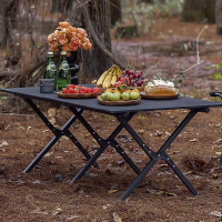 错山 黑色碳钢蛋卷桌 ME806