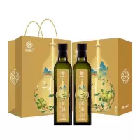 纳福汇核桃油礼盒 500ml*2 甄选一级压榨