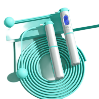 特斯恩(TESIEN) 智能计数跳绳无绳款中考训练专用负重钢丝两用专业健身器材体育 TS-ZNTS01 白色