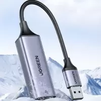 UGREEN/绿联,20256,USB3.0千兆外置网卡 黑色