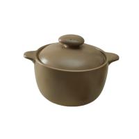 温仑山 鹅卵石 砂锅 VE067 2L 棠梨褐