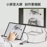 企采严选拓展坞 Type-C转HDMI扩展坞 ipad苹果电脑拓展器 笔记本投屏七合一USB扩展TF/SD读卡