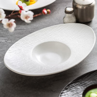 造器流沙椭圆草帽碗13寸流沙椭圆草帽碗(珍珠白)