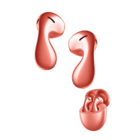 HUAWEI FreeBuds 5半入耳式降噪蓝牙耳机 水滴设计超磁感澎湃单元 音乐游戏运动耳机 至臻版珊瑚橙