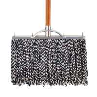 美家生活大拖把 木杆棉线拖把 长方条型一字型宽钢头棉线排拖 (头宽50cm±2mm)把