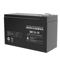 汇特益 12V7.5AH电池UPS电源电池免维护铅酸蓄电池12V SK12-7.5 10个/组(单位:组)