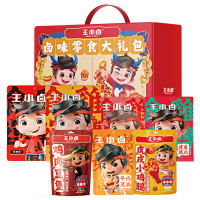 王小卤虎皮凤爪礼盒卤味脱骨鸡爪熟食办公室休闲网红零食大礼包 王小卤大礼包B款950g 1盒