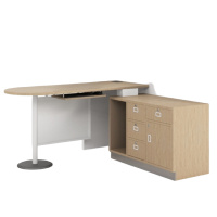 白寅 BY-GMBGZ-001 钢木复合办公桌1.4M(单位:张)