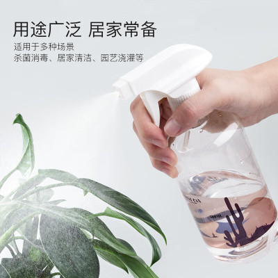 钊彩喷壶 按压式双模嘴喷壶 喷嘴360°旋转切换 透明2只装