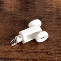 顾致窗帘轨道滑轮(卡口式)窗帘滑轮B11,弯轮,尺寸(内宽12.8*滑轮直径9)±1mm组