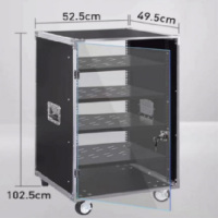 机柜 20U 4个托盘隔板 带门 刹车轮