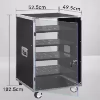 机柜 20U 4个托盘隔板 带门 刹车轮