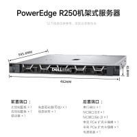 戴尔(DELL)R250 1U机架式服务器ERP文件共享金蝶云托管主机定制