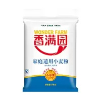 家庭适用小麦粉 通用面粉包子馒头面条饺子 小麦粉5kg*1包