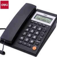 得力(deli)785电话机 座机 固定电话 免提通话 可接分机 黑