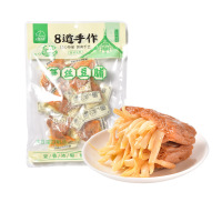 法思觅语 4种口味豆脯 4袋 笋丝味烤肉味卤蛋味咸蛋黄味豆脯素食豆腐豆干制品零食苏宁自营