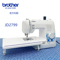 brother兄弟缝纫机 JD2799蓝色官方标配 自动穿线 27种线迹