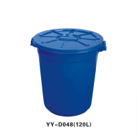 工厂直销150L带轮塑料水桶储物多用桶小区物业楼道垃圾桶