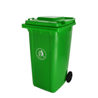 厂家直销240L塑料环卫垃圾桶环卫户外垃圾桶加厚款可挂车街道