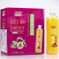 唯唯倍健 百香果汁 益生菌+果粒果汁 1.25L 6瓶/箱 单位:瓶