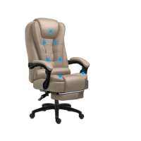 白寅 BY-QDAMY-003 灰色 搁脚 七点按摩 办公椅(单位:把)