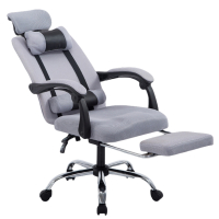 白寅 BY-DNY-001 久坐舒适电脑椅 午睡休息简约可躺椅 灰色(单位:把)
