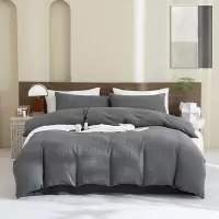 无印良品(MUJI)水洗全棉泡泡纱四件套-色彩旋律MUJI-TJ23-09