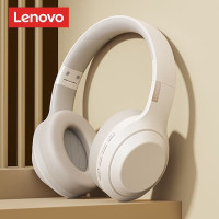 联想(Lenovo)th10米白 头戴式无线蓝牙耳机电竞游戏重低音音乐运动降噪耳机 通用苹果小米手机