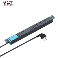 公牛(bull)PDU机柜插座/插线板/插排/排插/接线板 8位总控全长1.8米 GNE-1080