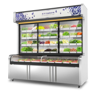 乐创(lecon)点菜柜展示柜冷藏冷冻双温陈列柜LC-DCG2.0S