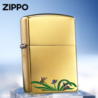 ZIPPO 盔甲珐琅岸芷汀兰 防风煤油打火机