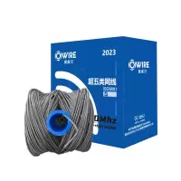 奥威尔 SSKJ-C5E-61GYL 0.51mm加粗线径 超五类四对非屏蔽网线 305米/箱灰色 单位:箱