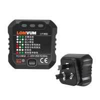 龙韵 插头电源检测器 检测仪 双重保护10A电源检测仪 LY1860 单位:个