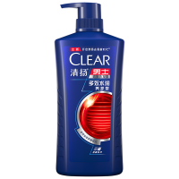 清扬(CLEAR)男士去屑洗发露多效水润型蓝瓶650ML