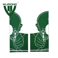 天狼芯 半头像靶纸 用品打靶纸20*19cm100张-WR8968